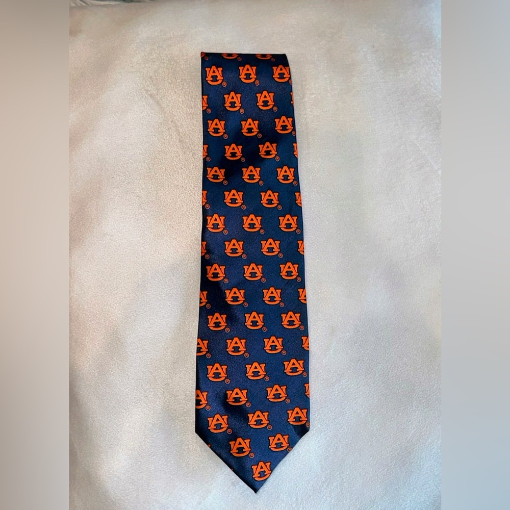Auburn University Campus Classics Neck Toe AU Licensed Logo Navy Blue Orange